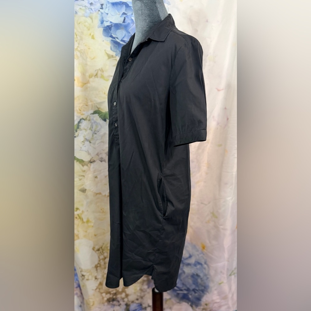 J McLaughlin Black Button-Up Shirt Dress - Picture 3 of 9
